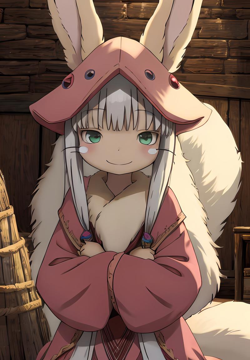 2235540859-2911259255-realcartoonAnime_v9-MadeintheAbyss Nanachi 1girl smile solo wink.jpg